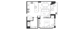 bedroom floor plan an in 2d