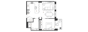 bedroom floor plan an in 2d