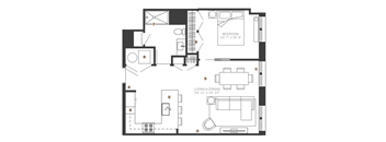 bedroom floor plan an in 2d