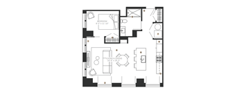 bedroom floor plan an in 2d