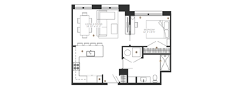bedroom floor plan an in 2d