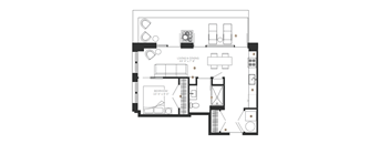 bedroom floor plan an in 2d