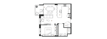 bedroom floor plan an in 2d