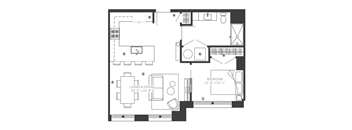 bedroom floor plan an in 2d