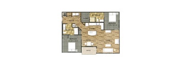 2 Bed 2 Bath B apartment at The Residences at Akita Lane, Canal Winchester