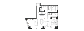 floor plan of 55 north luxury apartments to rent in the north end of boston