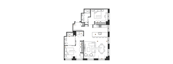 floor plan of 55 north luxury apartments to rent in the north end of boston