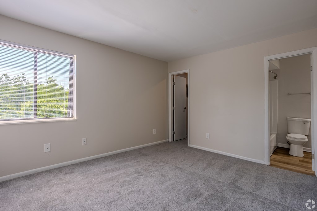 A room with a toilet in the corner. at Commons At Waters Edge, Columbus Ohio