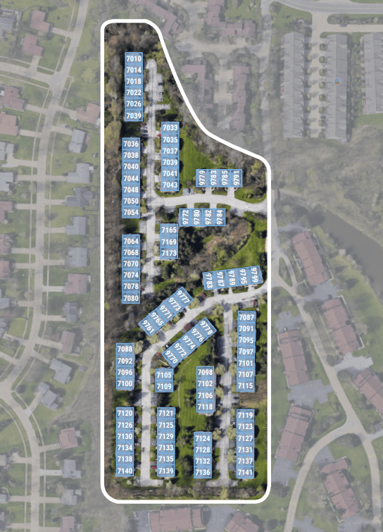 an aerial view of Concord Place