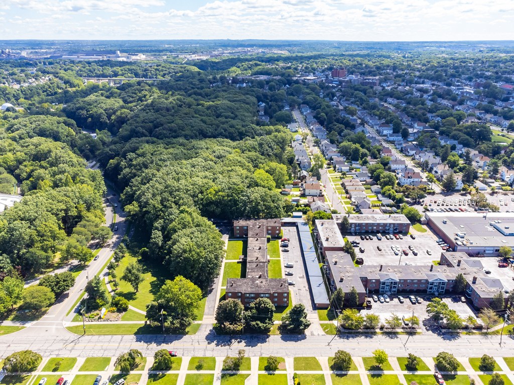Ariel view of Brookside way in Cleveland