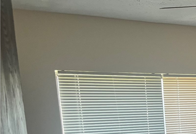 Bedroom 2 is empty and waiting to be furnished.