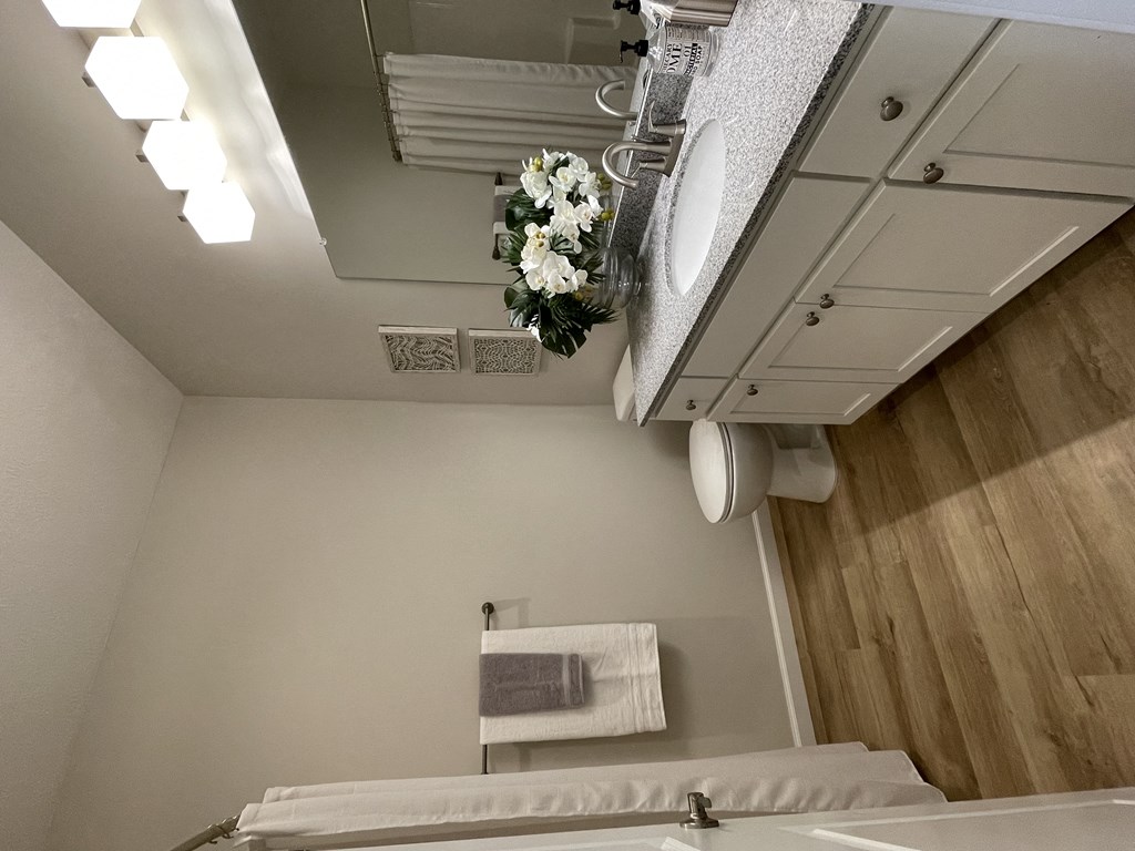 Spacious second bathroom with large vanity