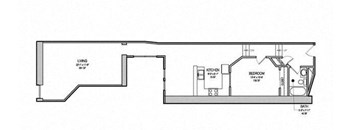 W1 -904__310 Floor Plan at East 4th Street, Cleveland