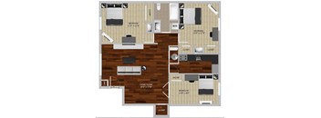 Mckinley Three Bedroom at Heritage Apartments, Columbus