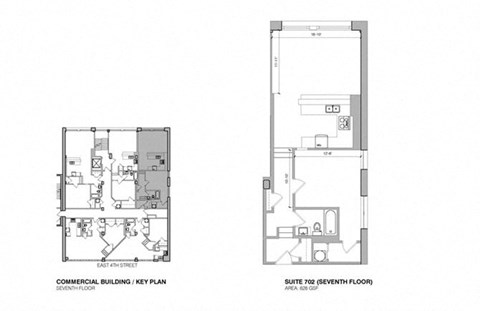 a floor plan of a house with two different elevations