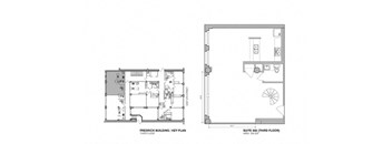 a floor plan of a house with a white background
