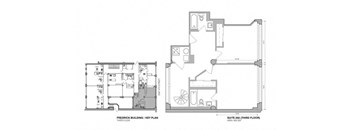 a black and white floor plan of a house