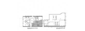 a black and white floor plan of a house