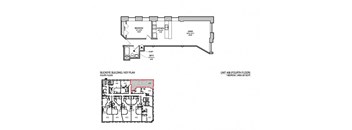 a floor plan of a building with a lot of floors