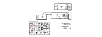 a floor plan of a house with two different floors