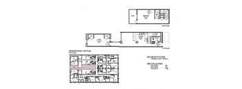 a floor plan of a house with two different floors