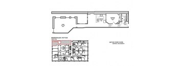 a floor plan of a house with two floors