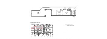 a floor plan of a house with two different floors