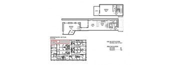 a floor plan of a house with two different floors