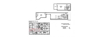 a floor plan of a house with two different floors