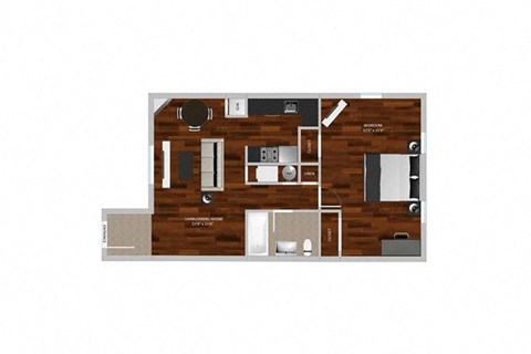 President Suite One Bedroom at Heritage Apartments, Columbus