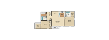 our floor plans include a living room, dining room and kitchen with plenty of space for your