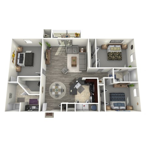 our apartments showcase a flexibility with our floor plans