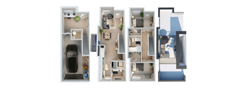 1 bed 1 bath A at Park Lamont Apartments & Townhomes in Cleveland, OH