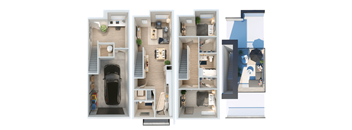 2 bedroom 2 bath at Park Lamont Apartments & Townhomes in Cleveland, OH
