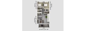 2 bed 2 bath C at The Bend, Lancaster, OH