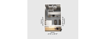 1 bed 1 bath A at The Bend, Lancaster, OH