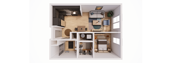 1  Bed 1 Bath D at The Park Apartments, Cleveland  44113
