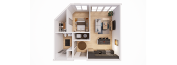 1 Bed 1 Bath G at The Park Apartments, Ohio, 44113