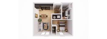 1 bedroom 1 bath at The Park Apartments, Cleveland  44113