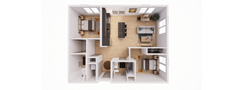 2 bedroom 2 bath at The Park Apartments, Cleveland