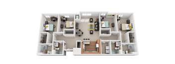 4 bed 4 bath at Vivo Toledo Apartments, Ohio, 43607