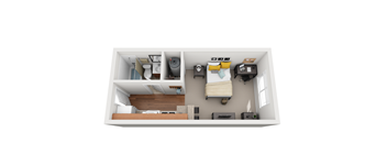 Studio 1 bath at Vivo Toledo Apartments, Ohio