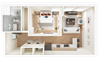 1 Bed 1 Bath