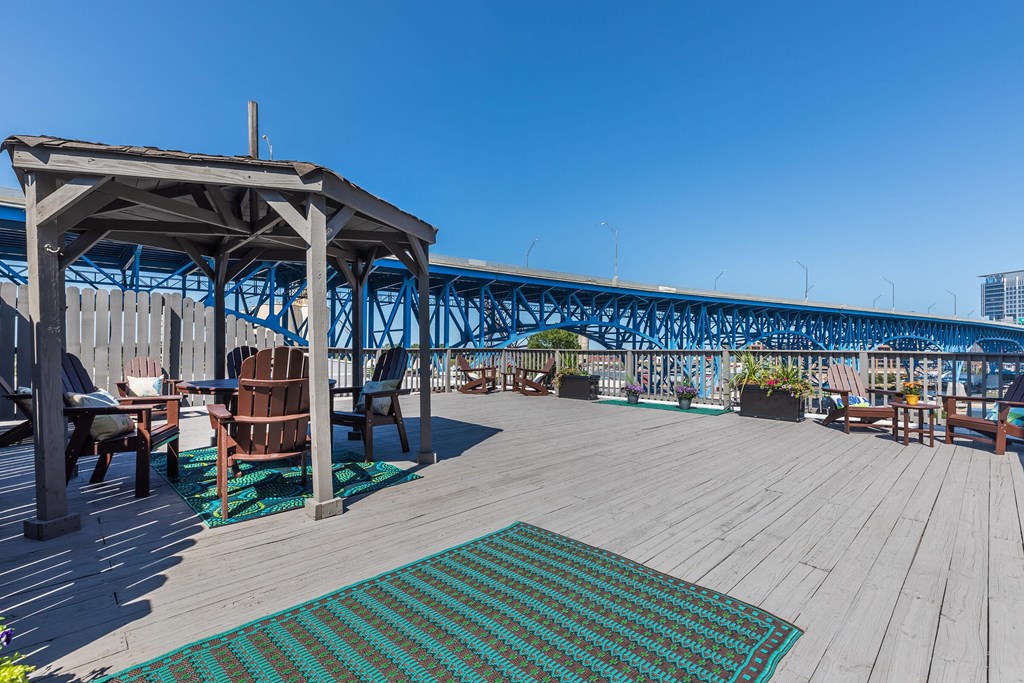 Rooftop deck at Nautica