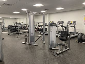 Fitness Center Fitness Center at 444 Park Apartments, Ohio, 44143