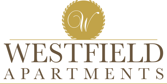a logo for westfield apartments