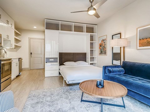 Sentral East Austin 1630 Studio Living Area