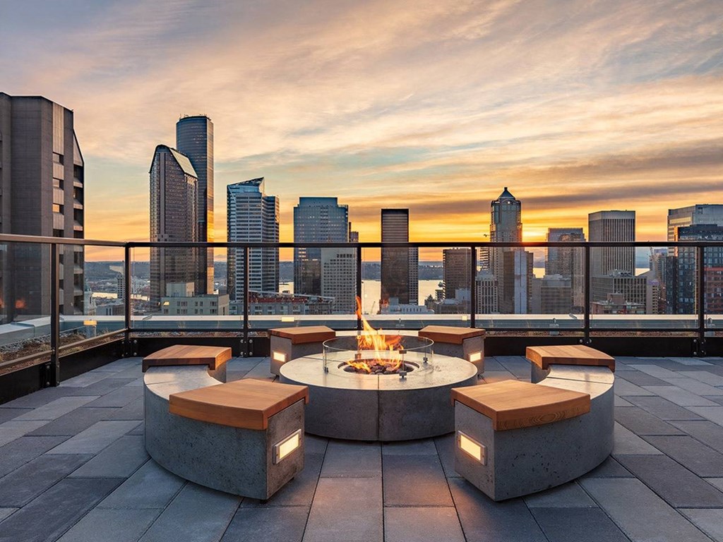 Sentral First Hill Rooftop Fire Pit