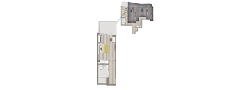 Sentral Beverly Hills Co-Living Suite with Shared Kitchen