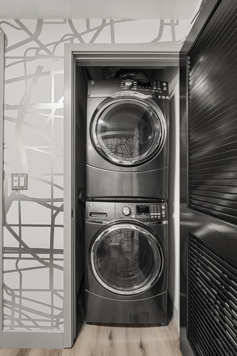 Washer and Dryer at 1600 Vine in Hollywood, CA.